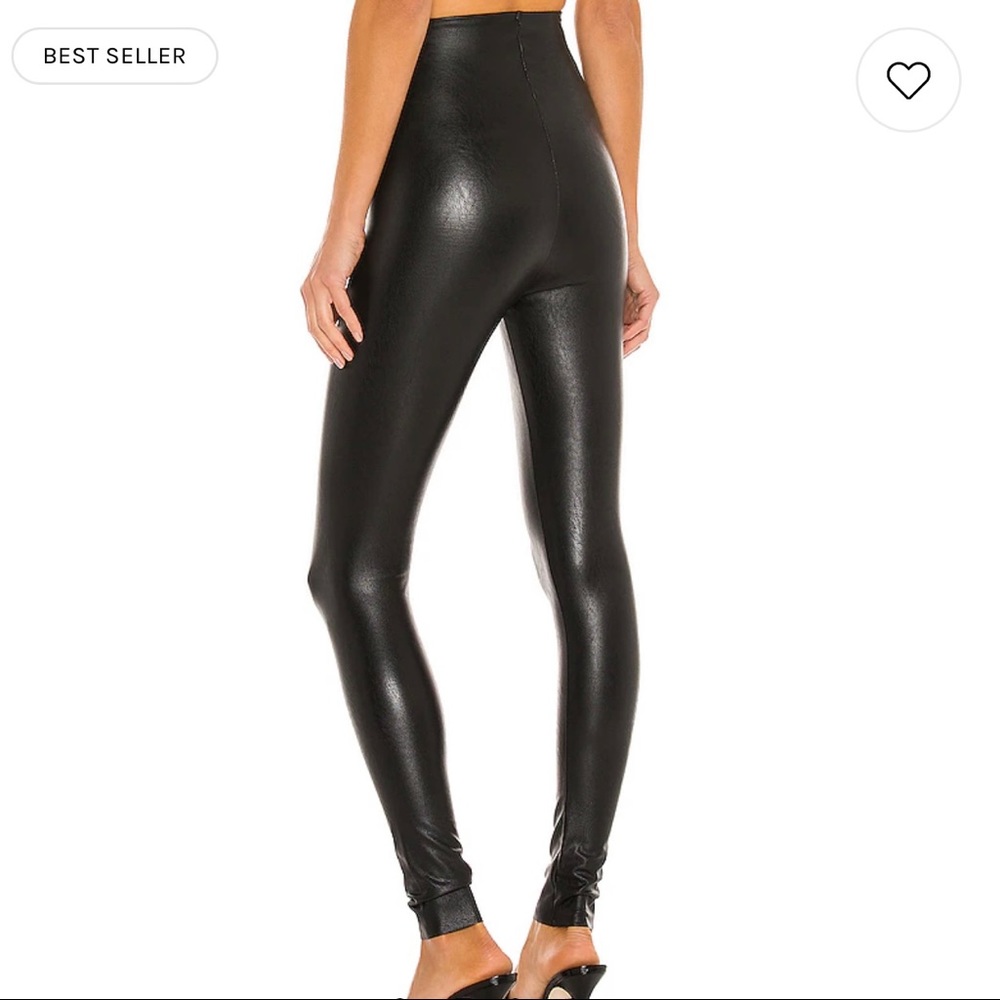 Commando X Revolve Black Leather Pants/ Leggings - image 2